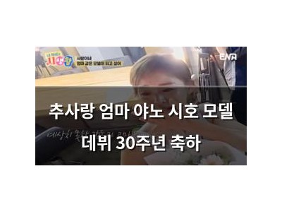 추사랑 엄마 야노 시호 모델 데뷔 30주년 축하