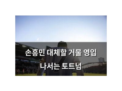 손흥민 대체할 거물 영입 나서는 토트넘