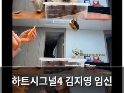하트시그널4 김지영 임신 12주차 유튜브 영상에 화들짝