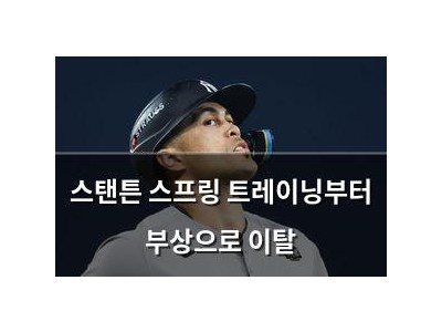 스탠튼 스프링 트레이닝부터 부상으로 이탈