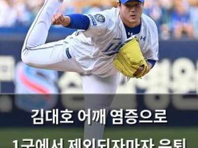 김대호 어깨 염증으로 1군에서 제외되자마자 은퇴 선언