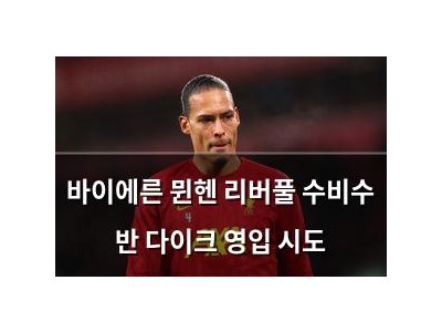 바이에른 뮌헨 리버풀 수비수 반 다이크 영입 시도