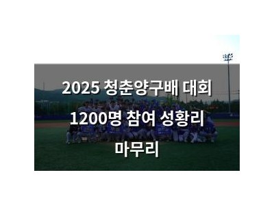 2025 청춘양구배 대회 1200명 참여 성황리 마무리